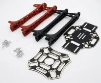 F450 PCB Kartlı Quadcopter Gövde Kiti - Kırmızı/Siyah Kollar