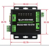 RS232/485 switch to network port module