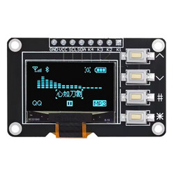 0.96" 128x64 4 Pin Butonlu Oled Grafik Lcd Ekran I2C SSD1315 Mavi