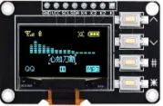 0.96" 128x64 4 Pin Butonlu Oled Grafik Lcd Ekran I2C SSD1315 Sarı-Mavi