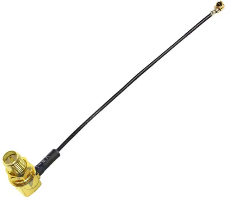 İpex RPSMA 90 Derece Dişi Kablo 15cm