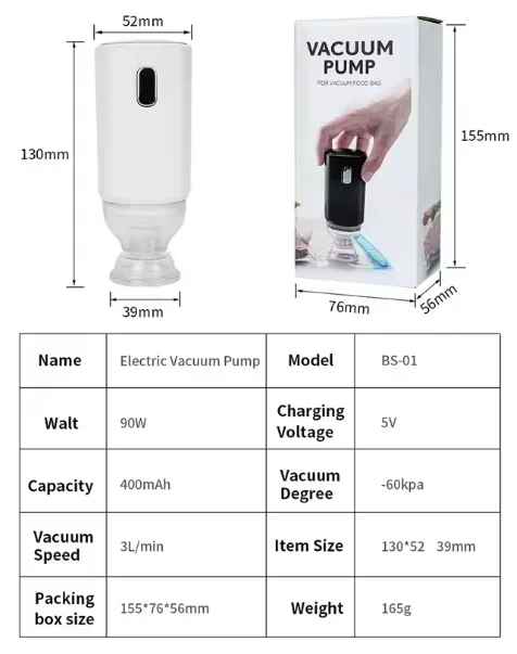 Filament Vakum Torbası için elektronik  pompa
