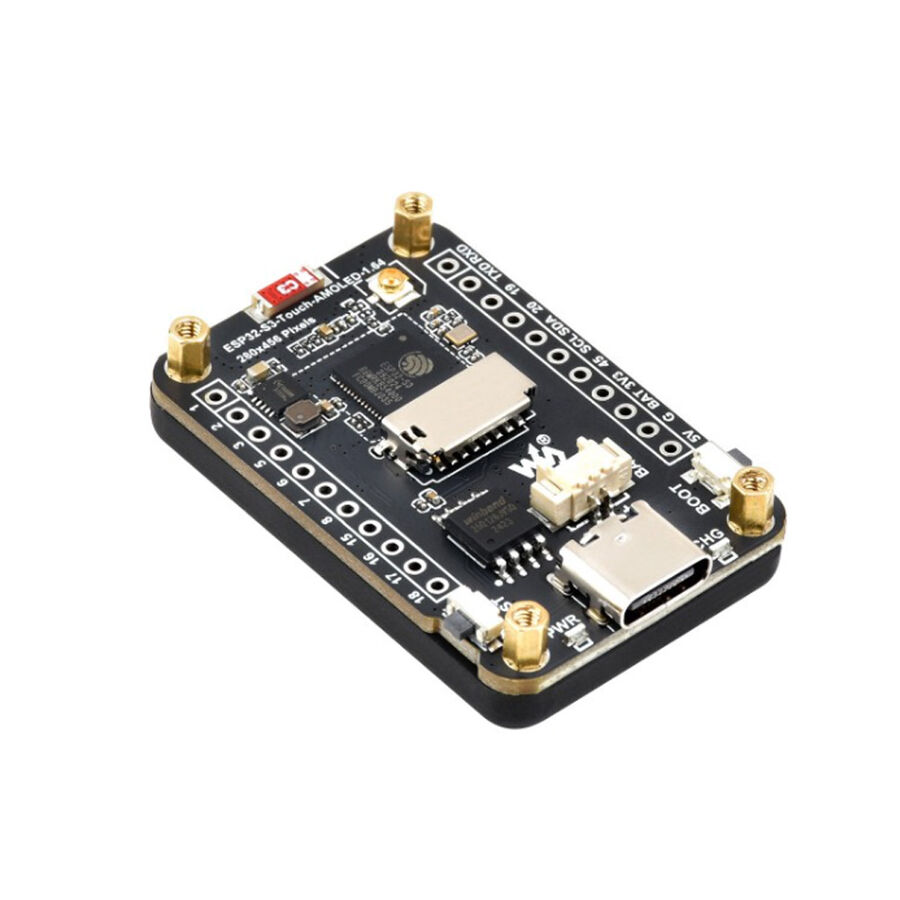 ESP32-S3 1.64"AMOLED Dokunmatik Ekranlı Wi-Fi - Bluetooth Geliştirme Board