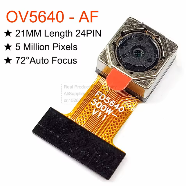 OV5640 5MP Otomatik Odaklamalı Kamera Modülü 72° DVP/MIPI 24 Pin