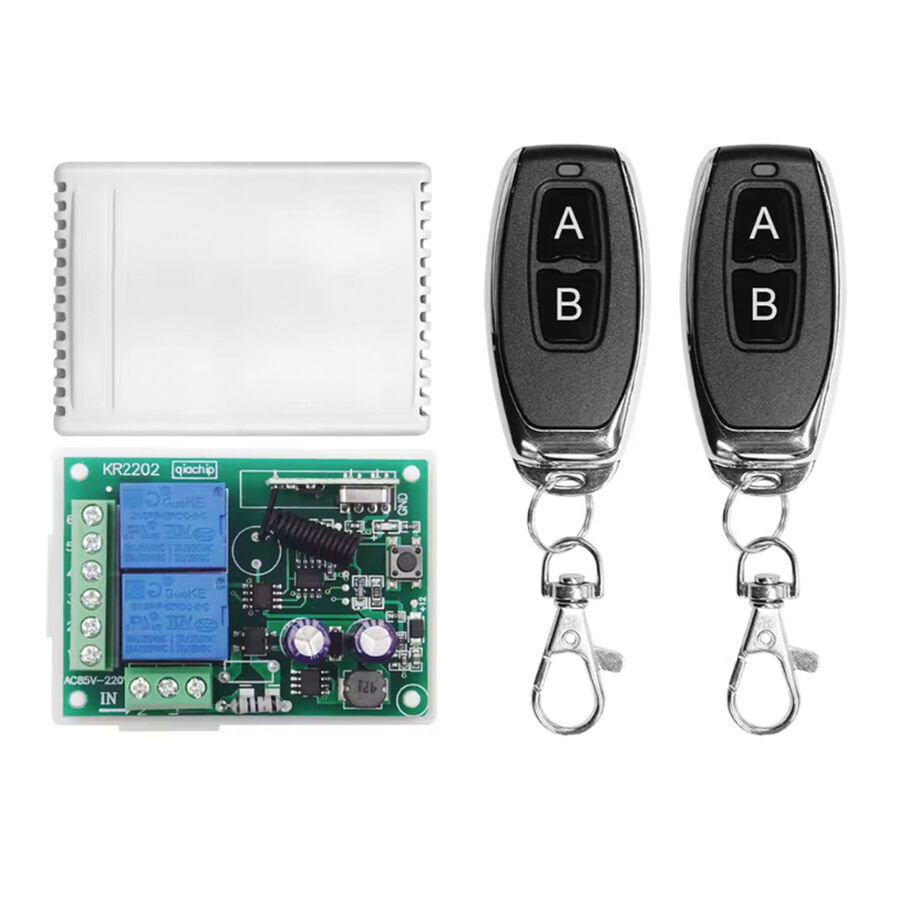 433 MHz 2 Kanallı Alıcı + 2 Uzaktan Kumanda (Piller Dahil)