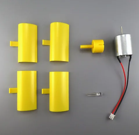 Mini Dikey Rüzgar Türbini Jeneratör Kiti - DIY, DC 0.01-5.5V
