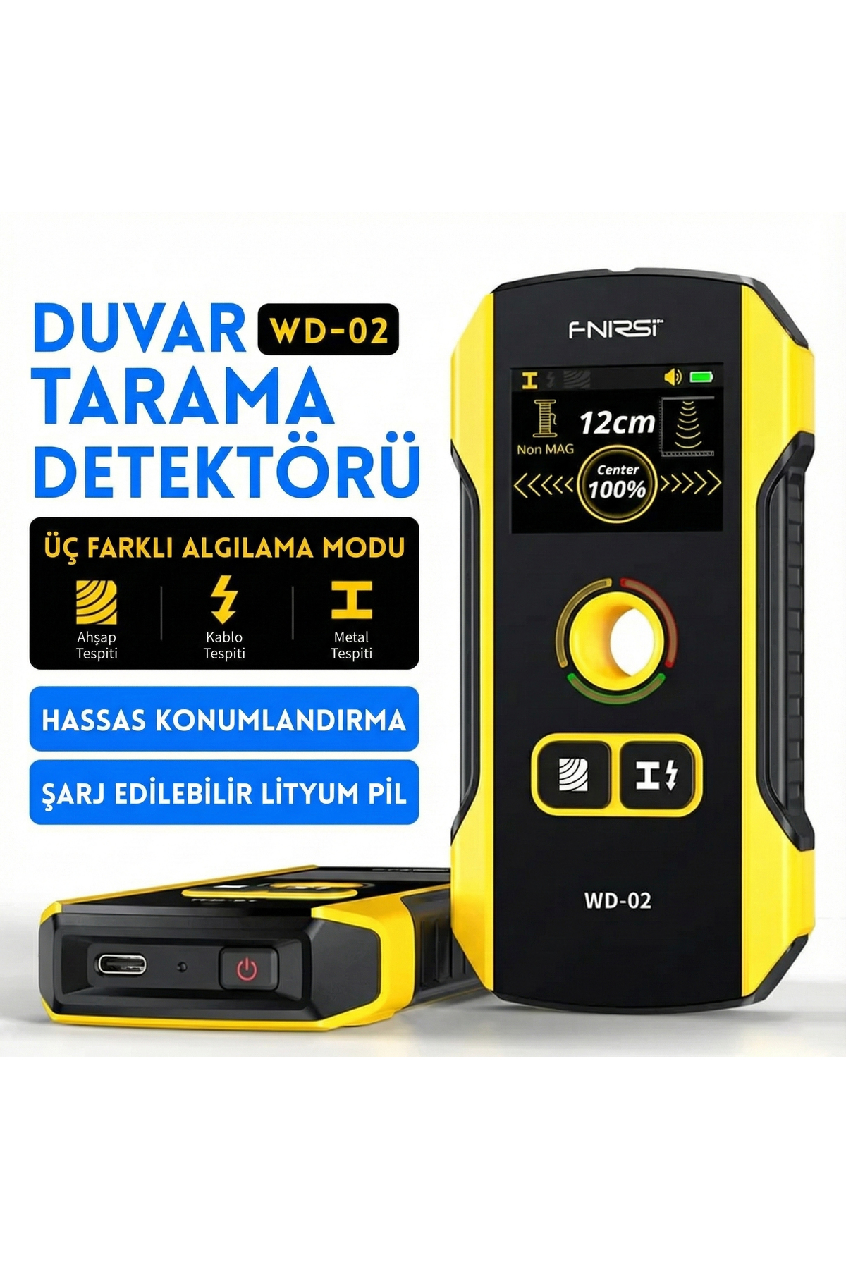WD-02 Metal Dedektörü Duvar Tarayıcı
