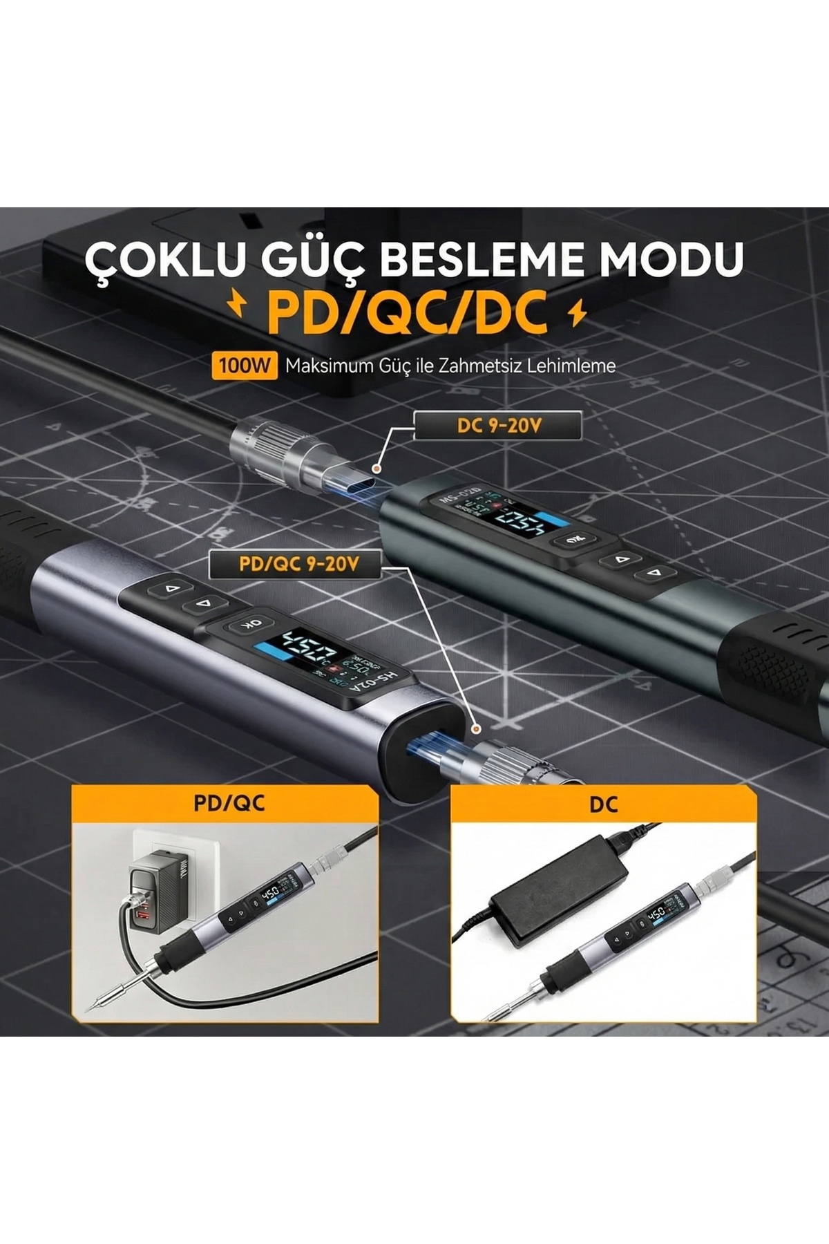 HS 02A Akıllı Elektrikli Havya 100W