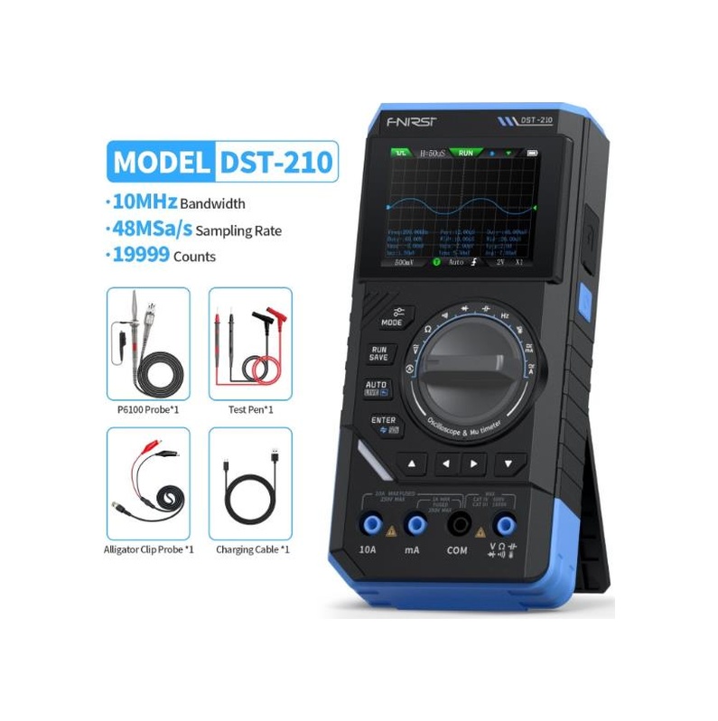 DST-210 3'ü 1 Arada El Tipi Osiloskop + Multimetre + Sinyal Jeneratörü
