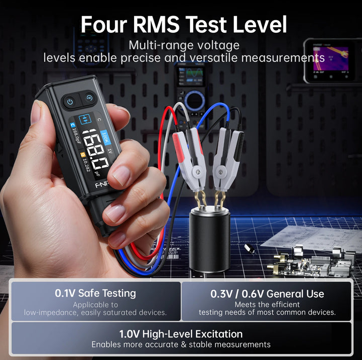 FNIRSI LCR-ST2 100kHz Akıllı Cımbız LCR ESR Metre