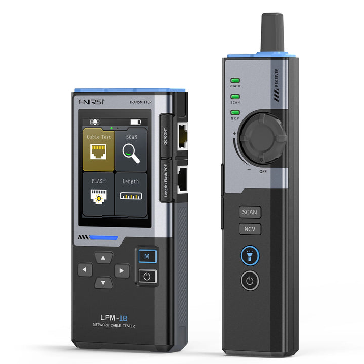 FNIRSI LPM-10A Çok Fonksiyonlu Ağ Kablosu Test Cihazı ve Kablo Bulucu (PoE + NCV)