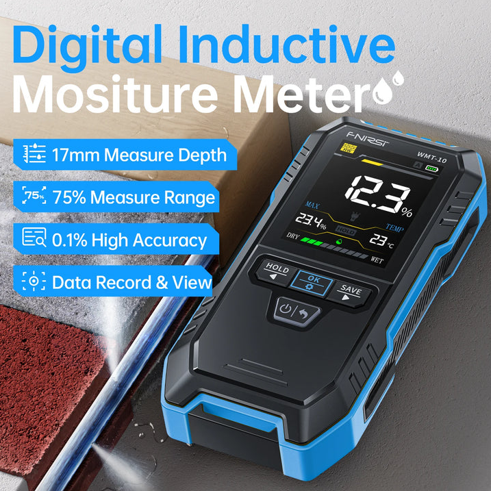 FNIRSI WMT-10 Temassız Endüktif Ahşap ve Duvar Nem Ölçer (17mm Derinlik)