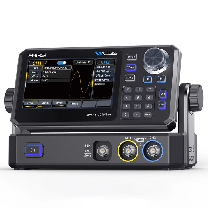 FNIRSI TSG6020 2 Kanallı 60MHz DDS Fonksiyon ve Keyfi Dalga Formu Jeneratörü