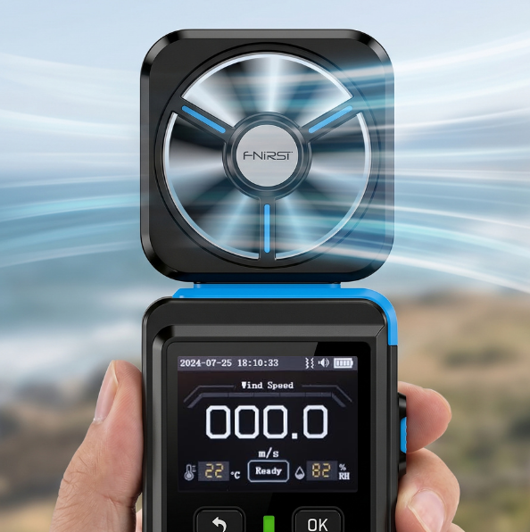 FNIRSI FAM-02 3'ü 1 Arada Dijital Anemometre (Rüzgar Hızı, Sıcaklık, Nem)