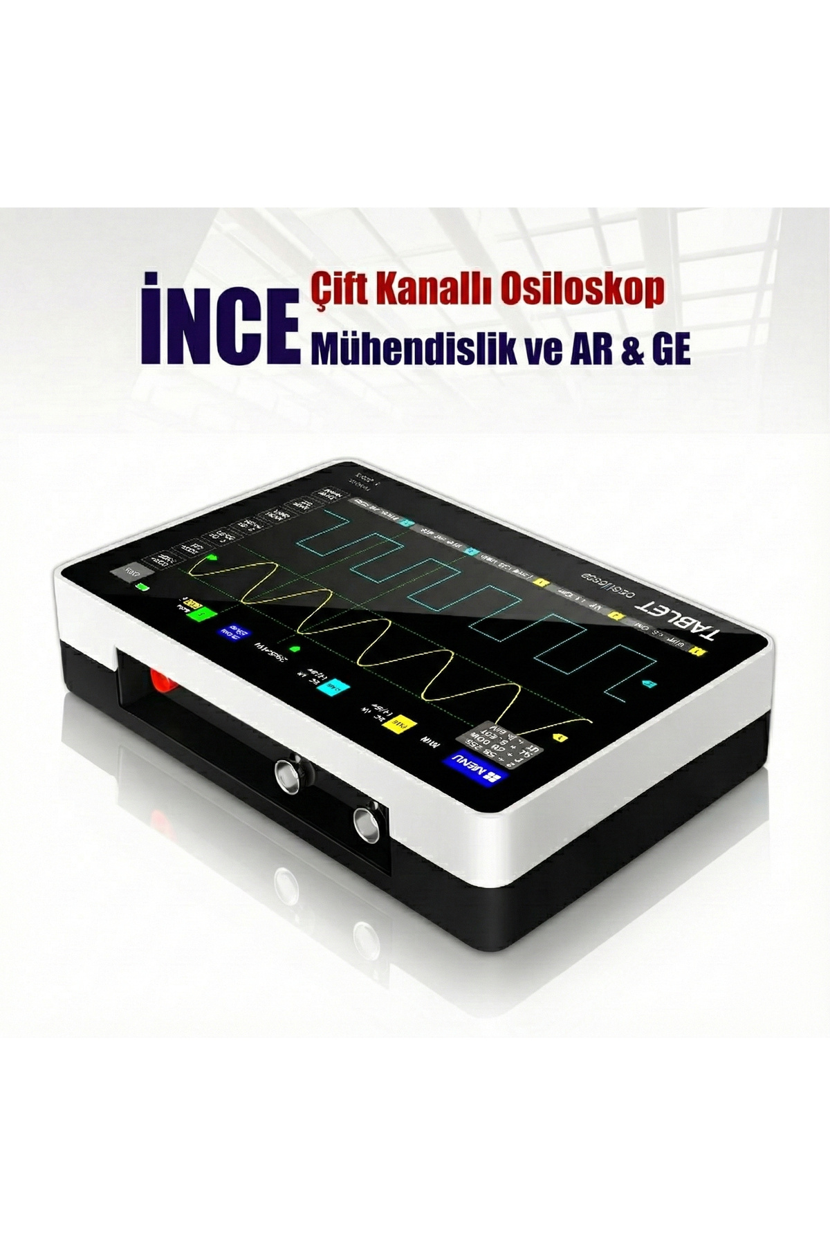 ADS1013D 100MHz 2 Kanal 1GSa/s Dijital Dokunmatik Tablet Osiloskop