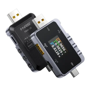FNRSI FNAC-28 2'si 1 Arada Tip-C USB Test Cihazı Dijital Voltmetre Ampermetre