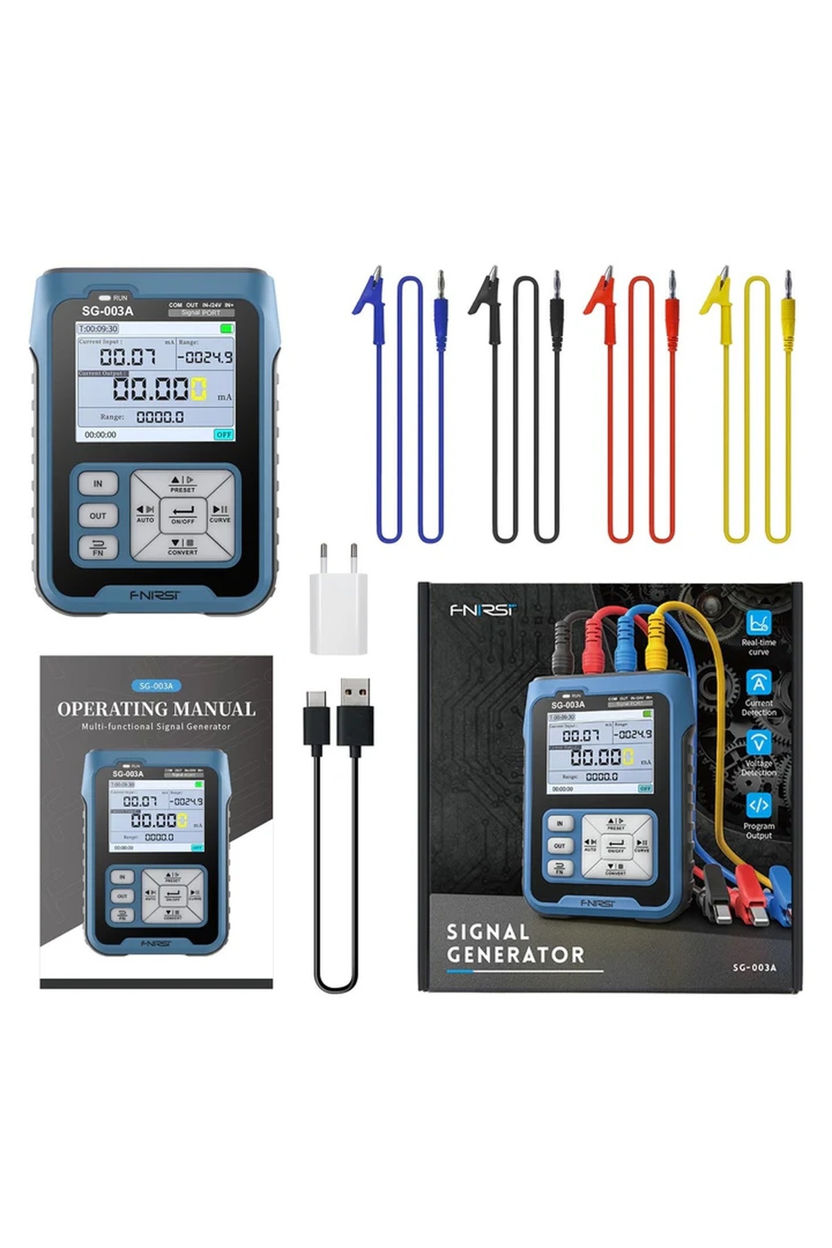 SG-003A 0-10V Ayarlanabilir Akım Gerilimi Simülatörü ve Sinyal Jeneratörü