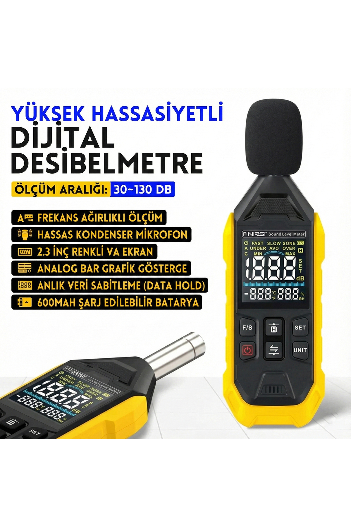 FDM-01 Dijital Gürültü Desibel Ölçer