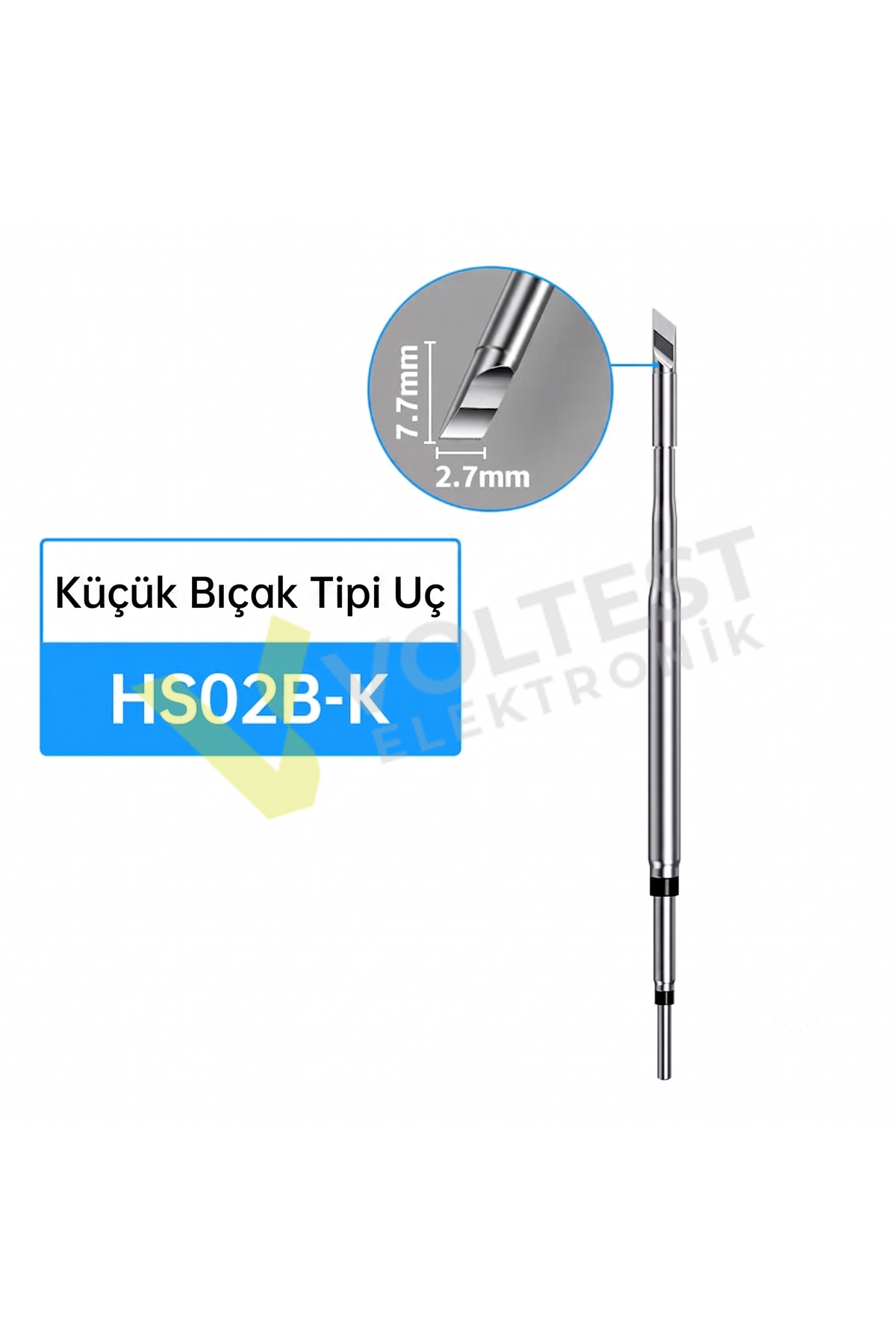 FNIRSI HS02B-K Bıçak Uçlu Havya Ucu (F210 Uyumlu, HS-02B için)