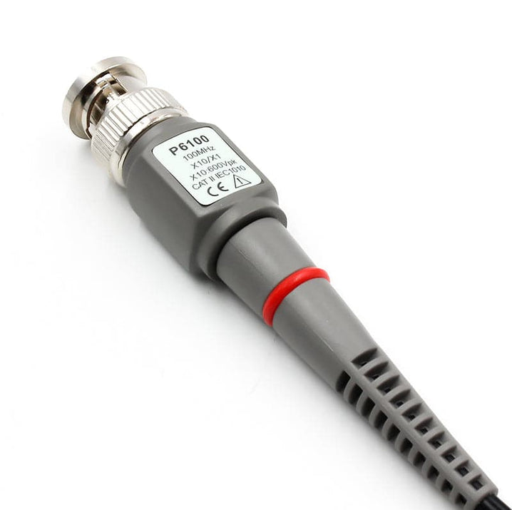 FNIRSI P6100 100MHz Osiloskop Probu 1X/10X Anahtarlı (BNC, 120cm)