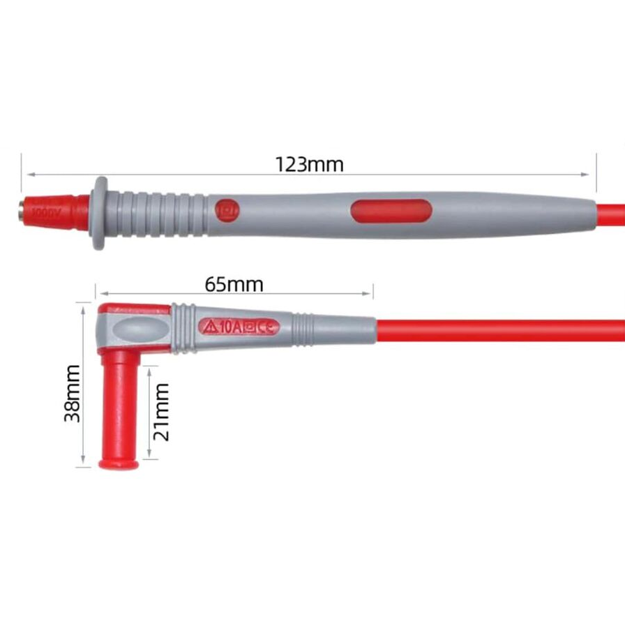 FNIRSI P1502 İğne Uçlu Multimetre Prob ve Ölçüm Kablosu Seti (4mm Muz Fiş)