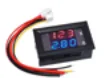 Dijital Ampermetre-Voltmetre Dc 0-100V 0-10A Dual