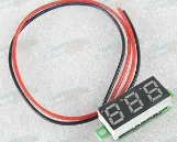 MİNİ VOLTMETRE 2 CABLE RED 0.28