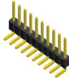 1x10 Erkek Pin Header - 2.54mm - 90 Derece