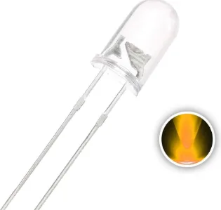 Transparent LED Yellow 5mm
