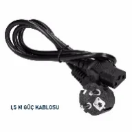 Bilgisayar Güç Kablosu Kasa Ekran Kablosu 3X0.75mm 1.5m