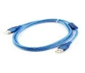 USB 2.0 Erkek To Erkek Data Ve Şarj Kablosu Mavi 50cm