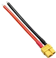 Xt60 Dişi Konektör - 10 Cm Silikon Kablo