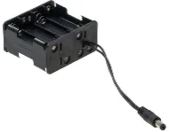 8'li AA Pil Yuvası - Barrel Jack Çıkışlı